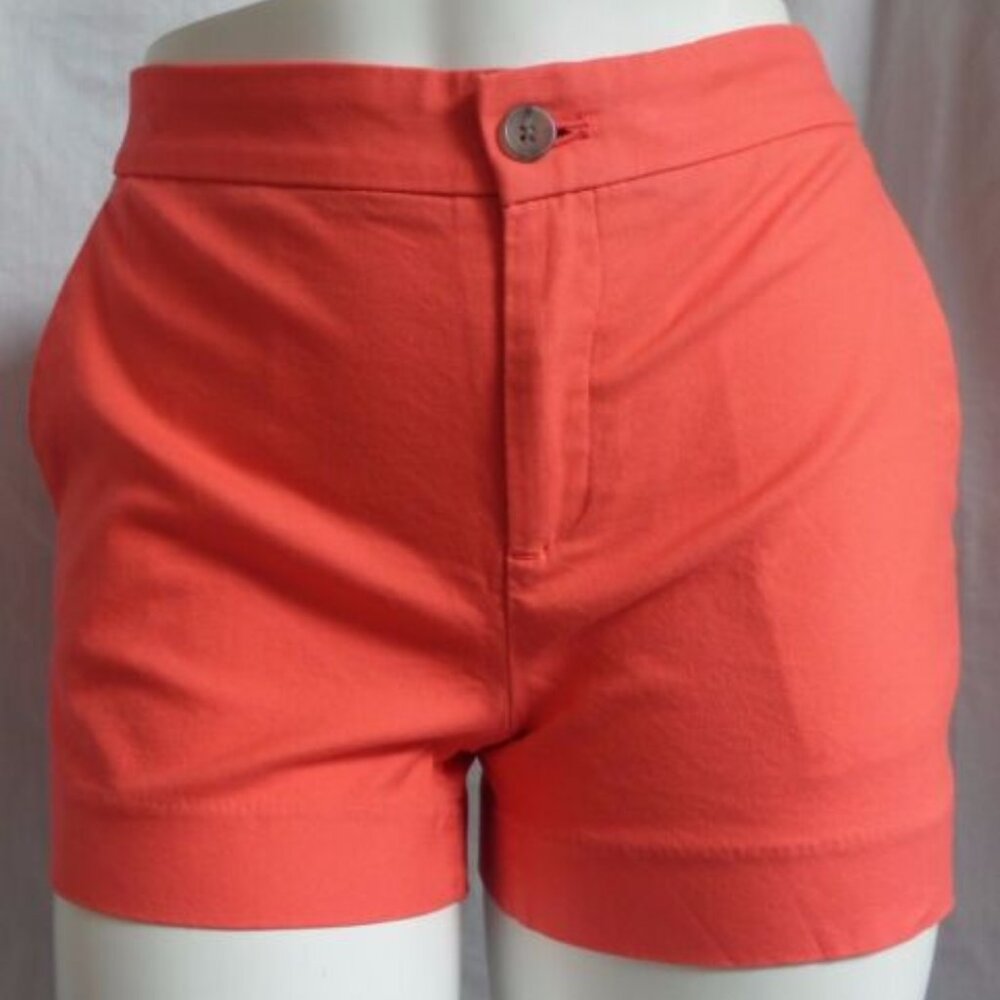 BANANA REPUBLIC CORAL WALKING DRESS CASUAL HAMPTON FIT SHORTS SIZE: 6 NWT